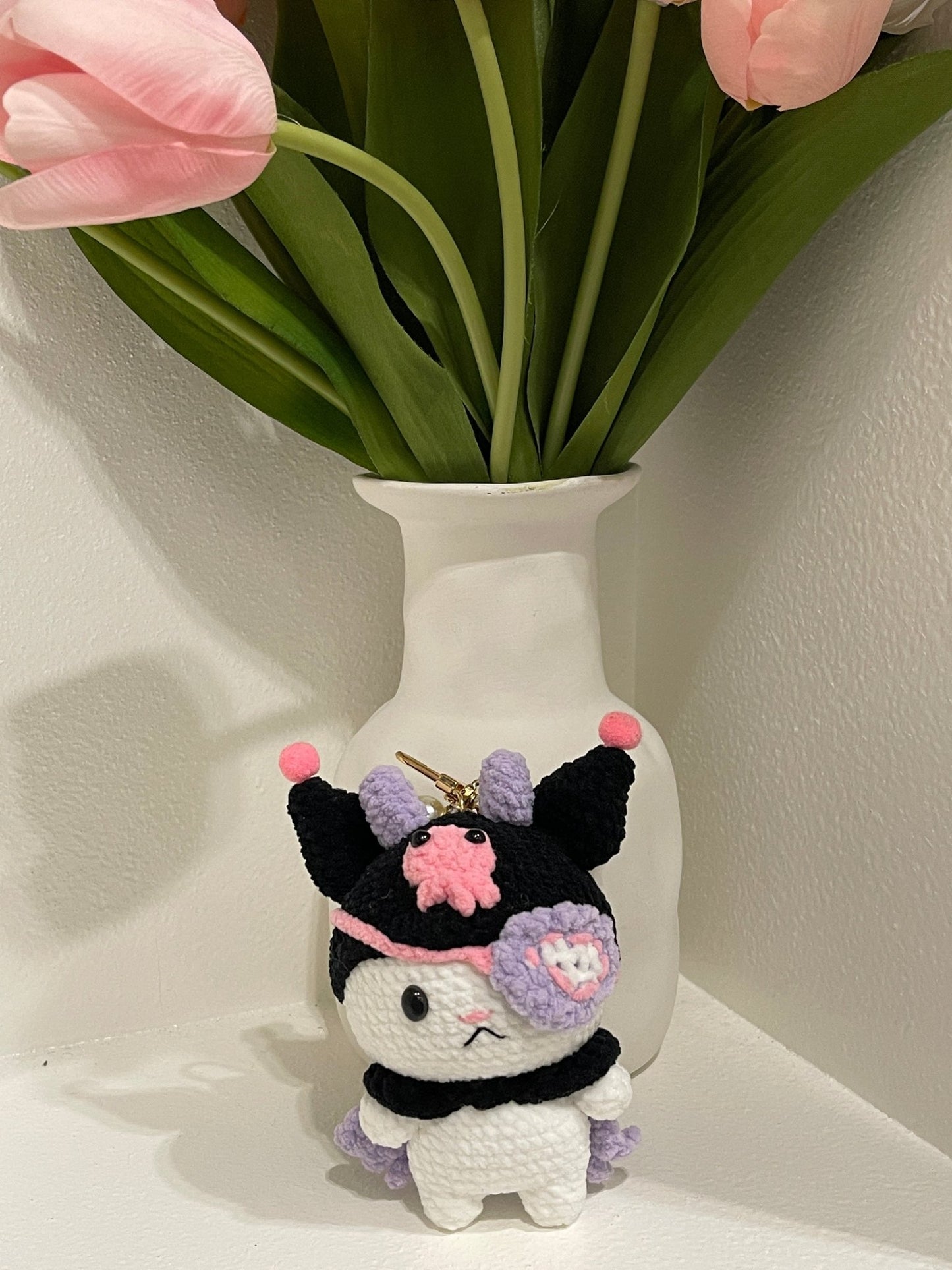 Cute Pearl Keychain Pendant - BEAR GIRL