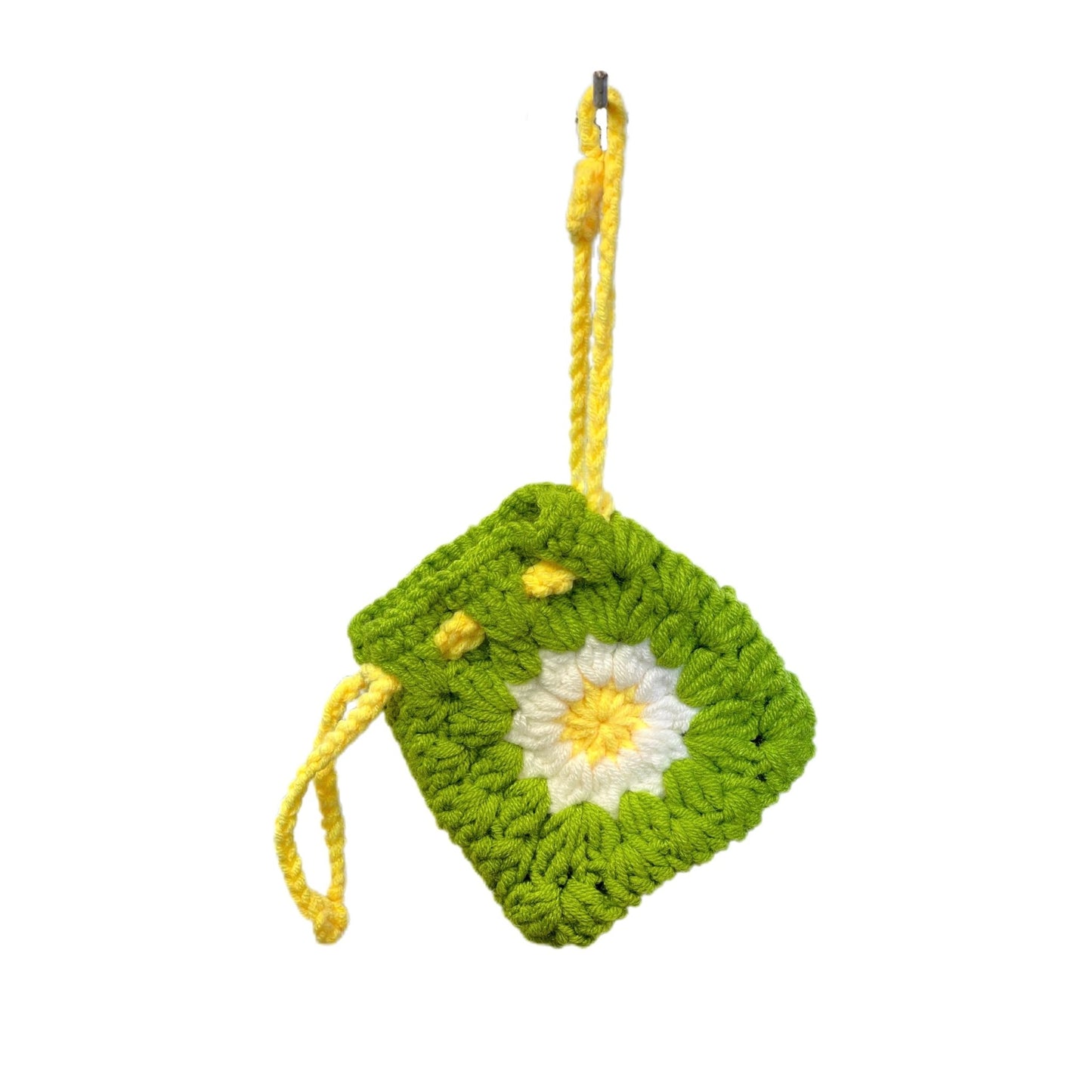 Cute Cartoon Knitted Earphone Bag Pendant - Adorable Design for Protecting Headphones, Perfect for Gifting, Fun Accessory - BEAR GIRL