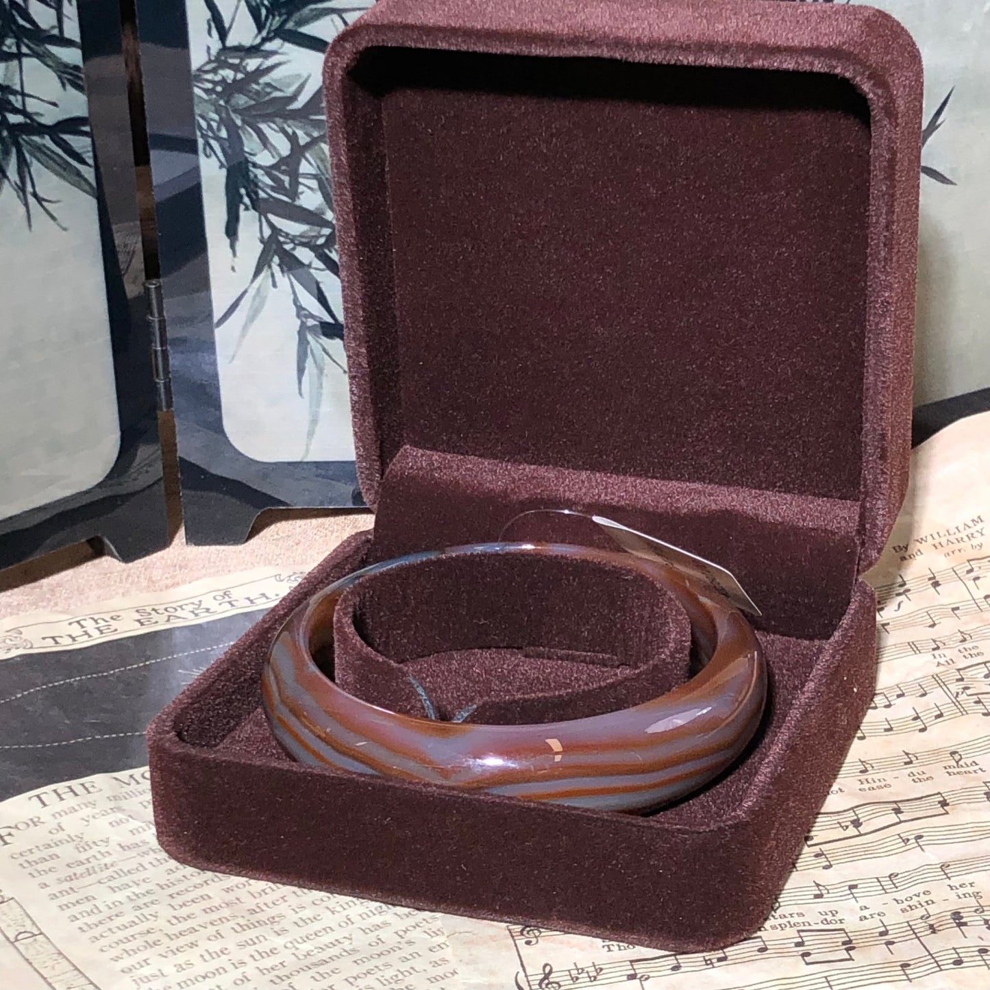 Black tea agate bracelet high quality suitable for sending friends - BEAR GIRL