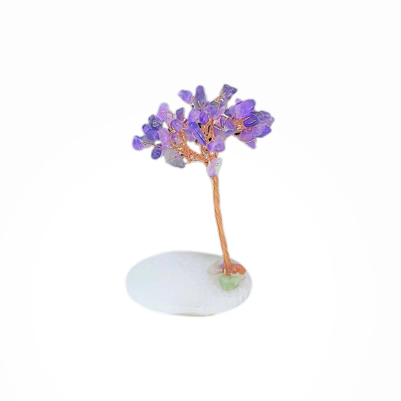 Amethyst tree jade base positive energy desktop decoration purification environment - BEAR GIRL
