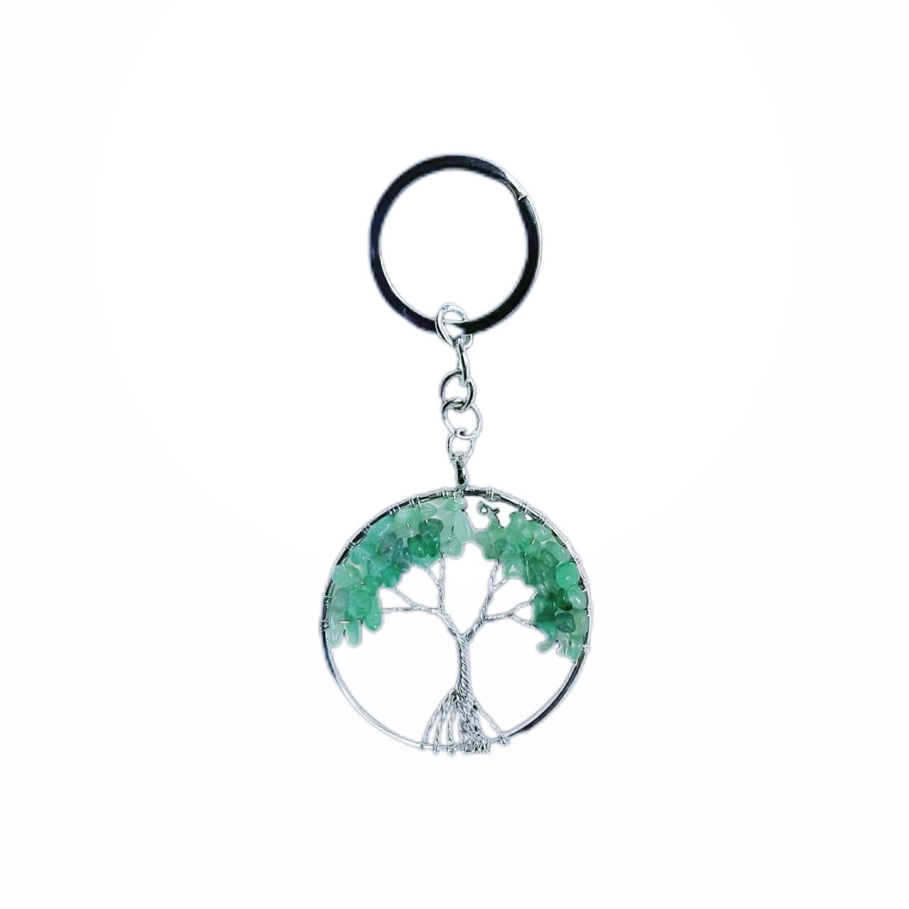 Carry positive energy Crystal tree key ring a variety of native crystal stone purification body and mind - BEAR GIRL