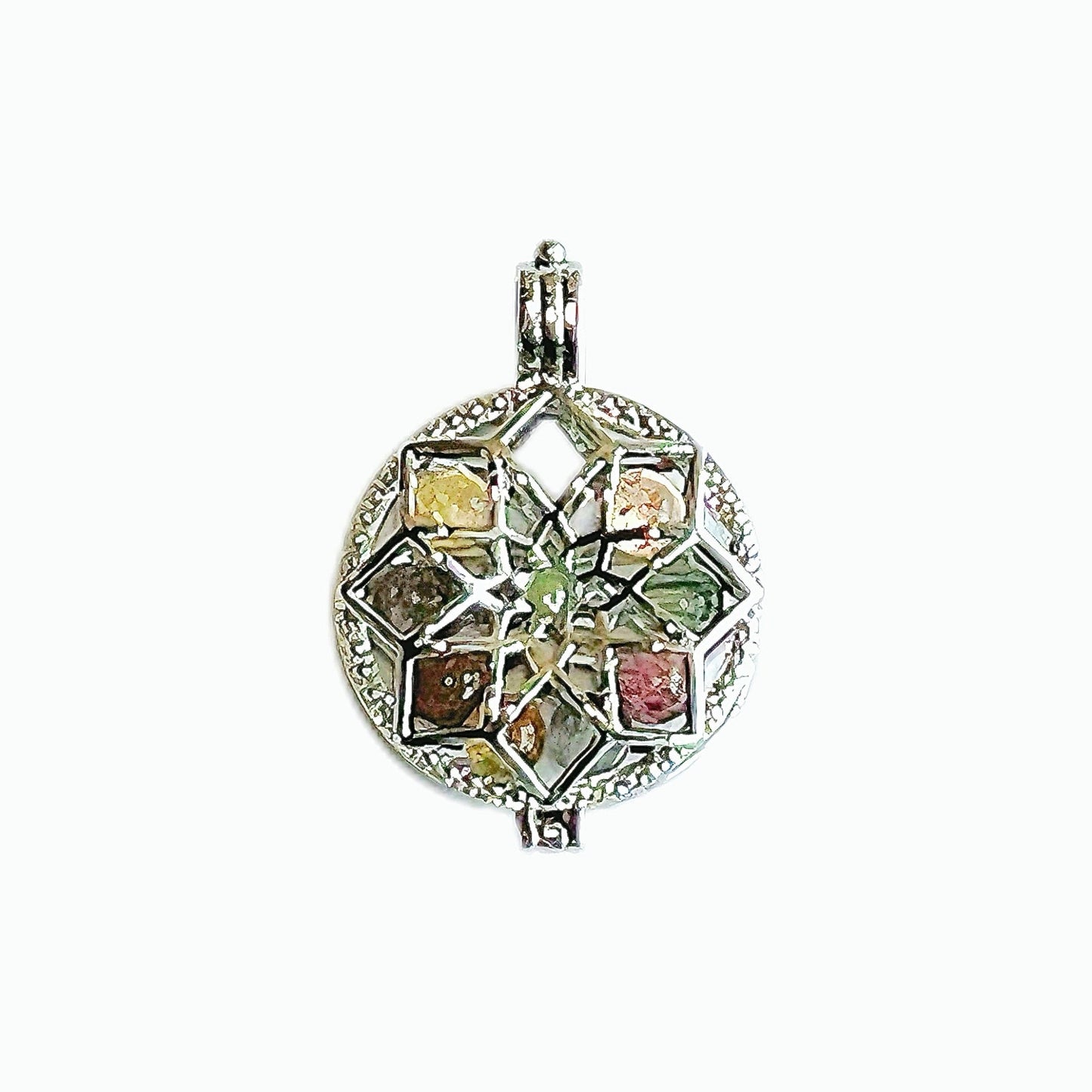The five elements energy crystal pendant can be disassembled and replaced with crystal stone to better suit their energy - BEAR GIRL