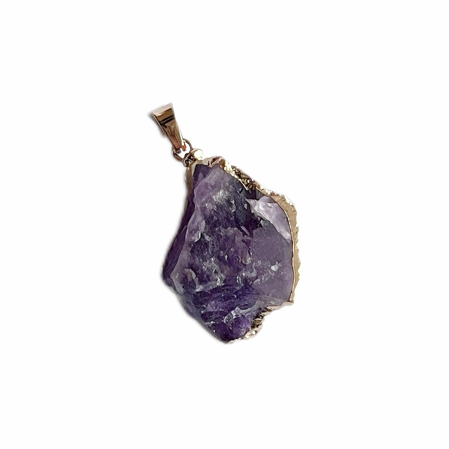 Positive energy Crystal Pendant Amethyst Powder crystal Heart star shape Original form crystal stone - BEAR GIRL