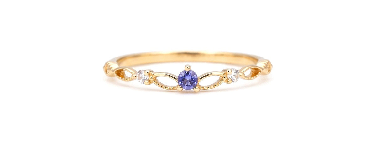 Delicate Birthstone Ring — product photograph