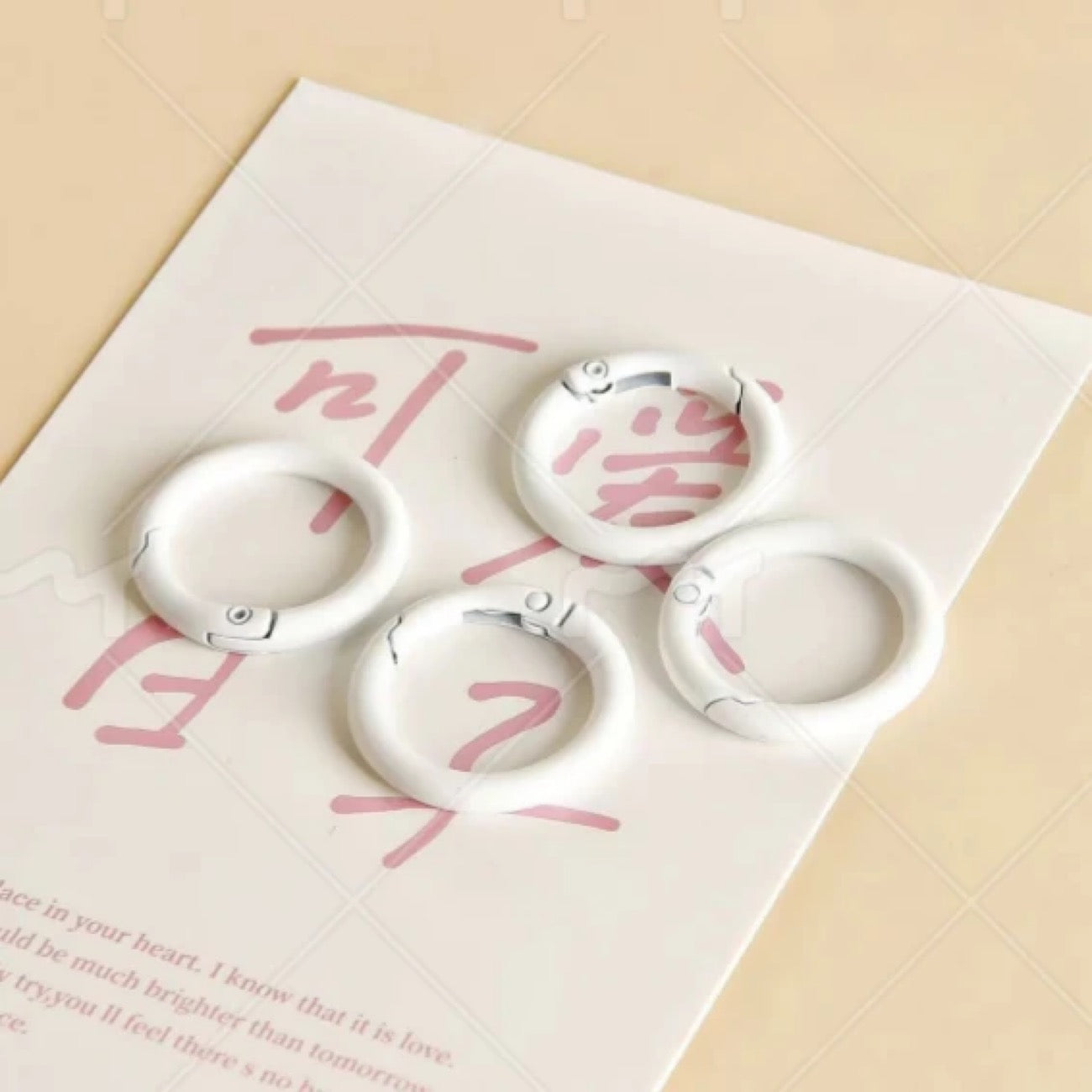 Colorful Openable Clasp Spring Clasp Keychain Rings – Bag Accessories & Phone Case DIY Jewelry Rings