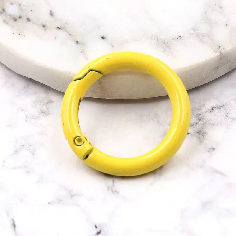Colorful Openable Clasp Spring Clasp Keychain Rings – Bag Accessories & Phone Case DIY Jewelry Rings