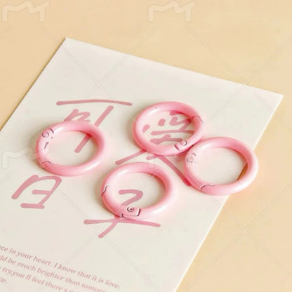 Colorful Openable Clasp Spring Clasp Keychain Rings – Bag Accessories & Phone Case DIY Jewelry Rings