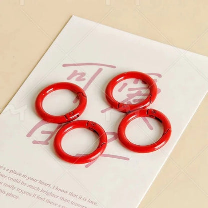 Colorful Openable Clasp Spring Clasp Keychain Rings – Bag Accessories & Phone Case DIY Jewelry Rings