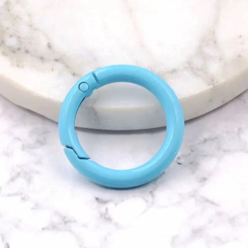 Colorful Openable Clasp Spring Clasp Keychain Rings – Bag Accessories & Phone Case DIY Jewelry Rings