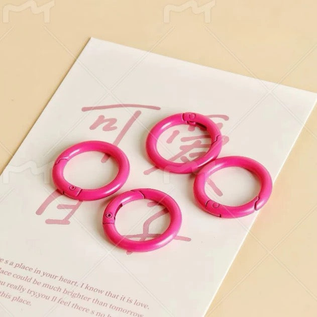 Colorful Openable Clasp Spring Clasp Keychain Rings – Bag Accessories & Phone Case DIY Jewelry Rings