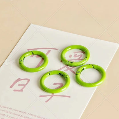 Colorful Openable Clasp Spring Clasp Keychain Rings – Bag Accessories & Phone Case DIY Jewelry Rings