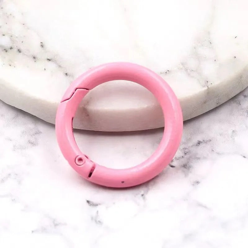 Colorful Openable Clasp Spring Clasp Keychain Rings – Bag Accessories & Phone Case DIY Jewelry Rings