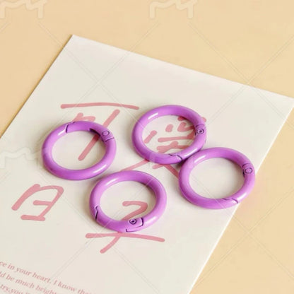 Colorful Openable Clasp Spring Clasp Keychain Rings – Bag Accessories & Phone Case DIY Jewelry Rings