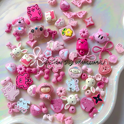 Accessory Mystery Box: DIY Phone Charm Alloy Enameled Spacer Beads – Handmade Pendant Keychain Beading Jewelry Accessories