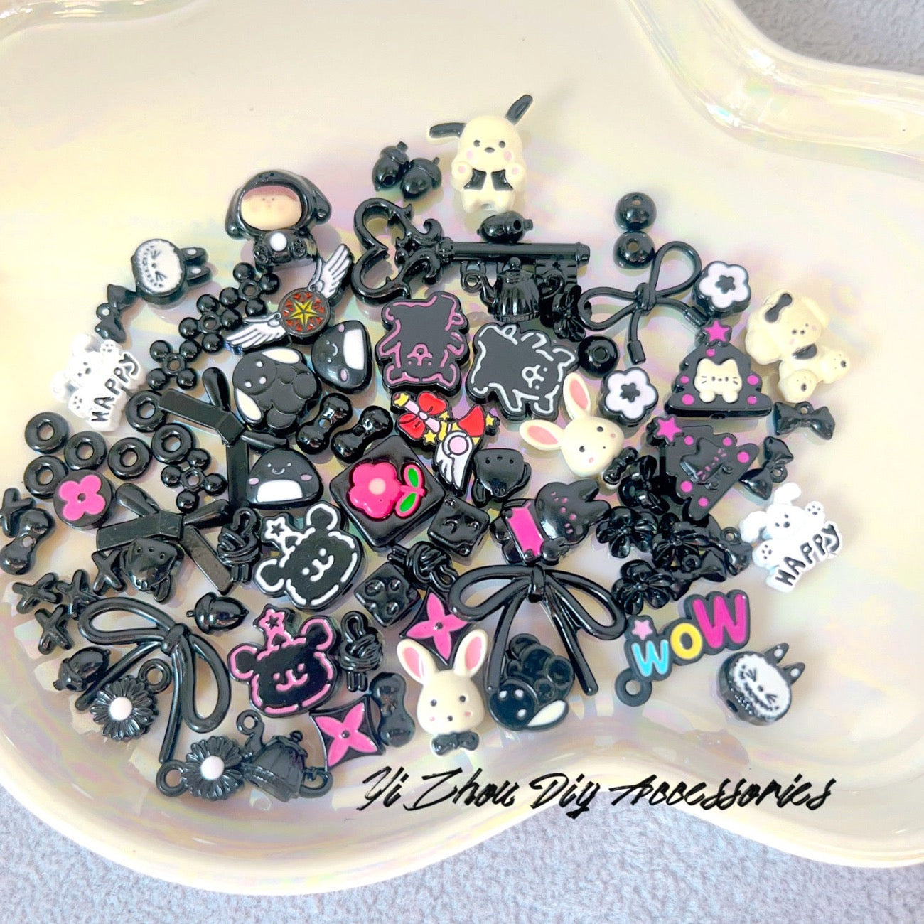 Accessory Mystery Box: DIY Phone Charm Alloy Enameled Spacer Beads – Handmade Pendant Keychain Beading Jewelry Accessories