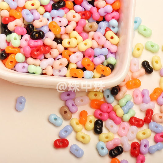 36mm Peanut-Shaped Loose Beads Collection – Handmade DIY Bracelet & Necklace Beading Jewelry Accessories