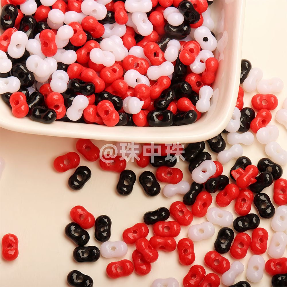 36mm Peanut-Shaped Loose Beads Collection – Handmade DIY Bracelet & Necklace Beading Jewelry Accessories