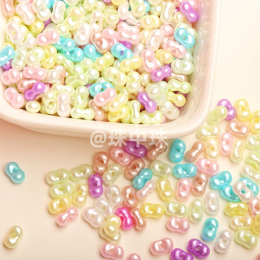 36mm Peanut-Shaped Loose Beads Collection – Handmade DIY Bracelet & Necklace Beading Jewelry Accessories