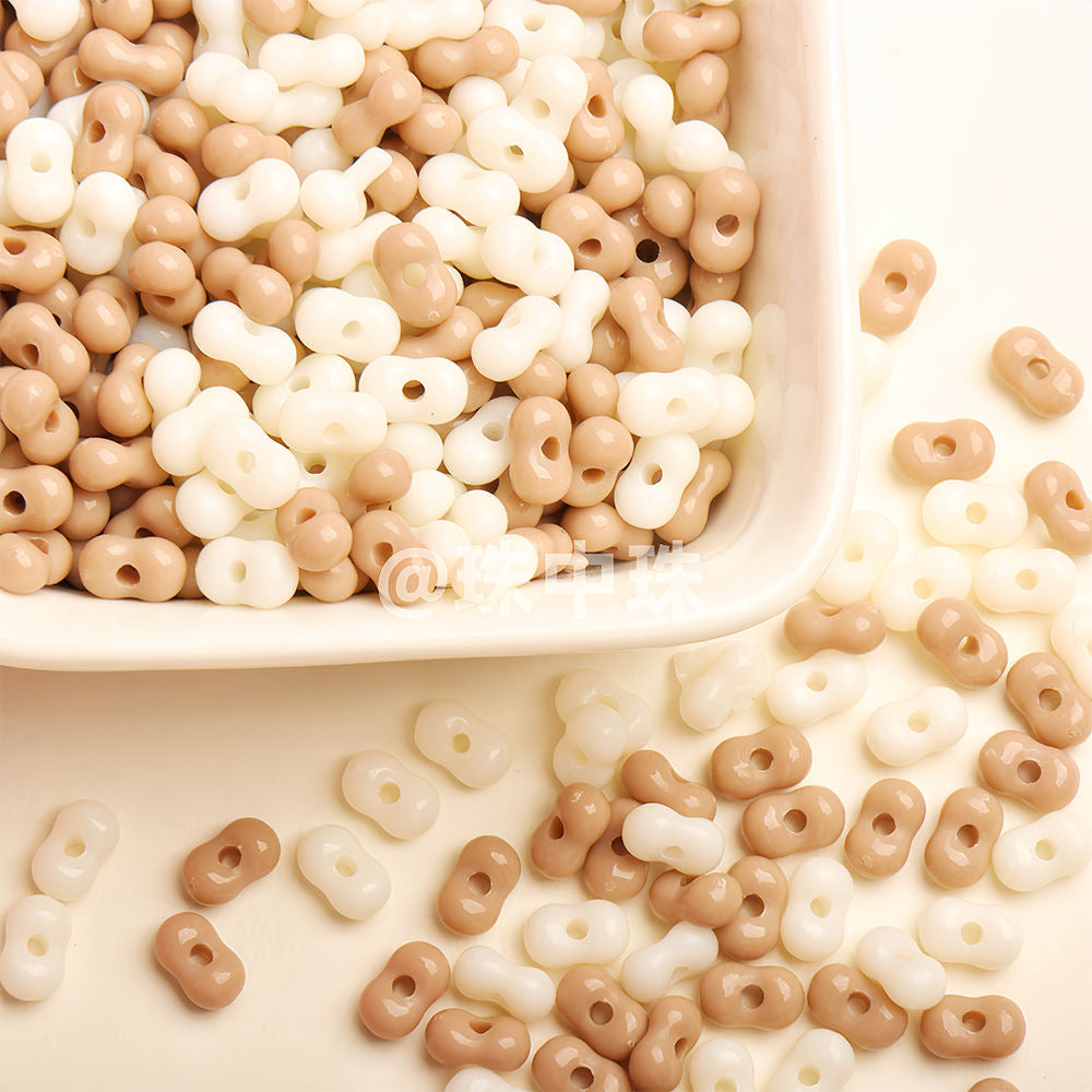 36mm Peanut-Shaped Loose Beads Collection – Handmade DIY Bracelet & Necklace Beading Jewelry Accessories