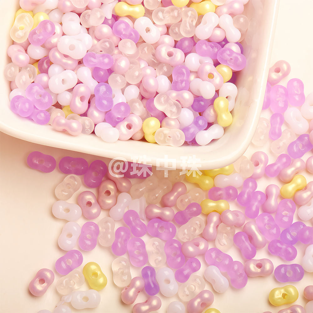 36mm Peanut-Shaped Loose Beads Collection – Handmade DIY Bracelet & Necklace Beading Jewelry Accessories