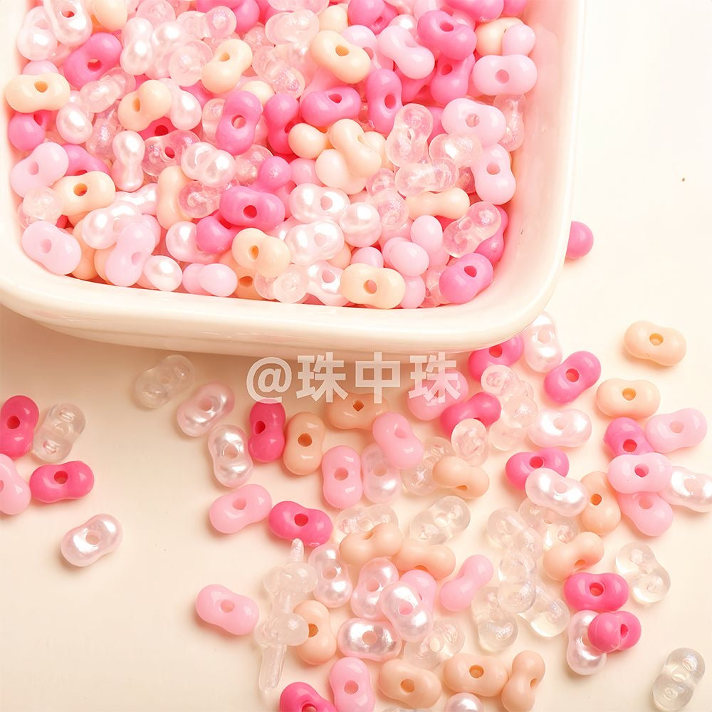 36mm Peanut-Shaped Loose Beads Collection – Handmade DIY Bracelet & Necklace Beading Jewelry Accessories