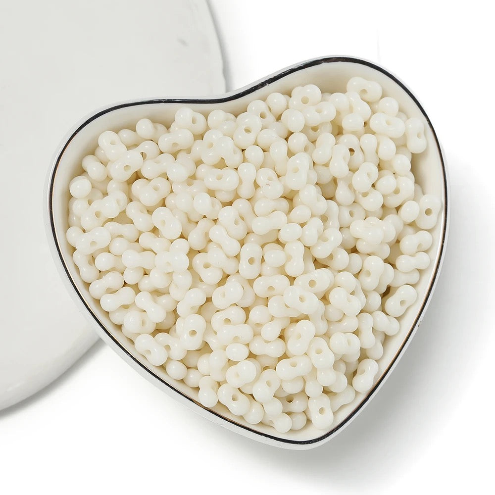 New Arrival Solid-Color Acrylic Peanut-Shaped Loose Beads – Handmade DIY Bracelet, Necklace & Phone Charm Jewelry Accessories