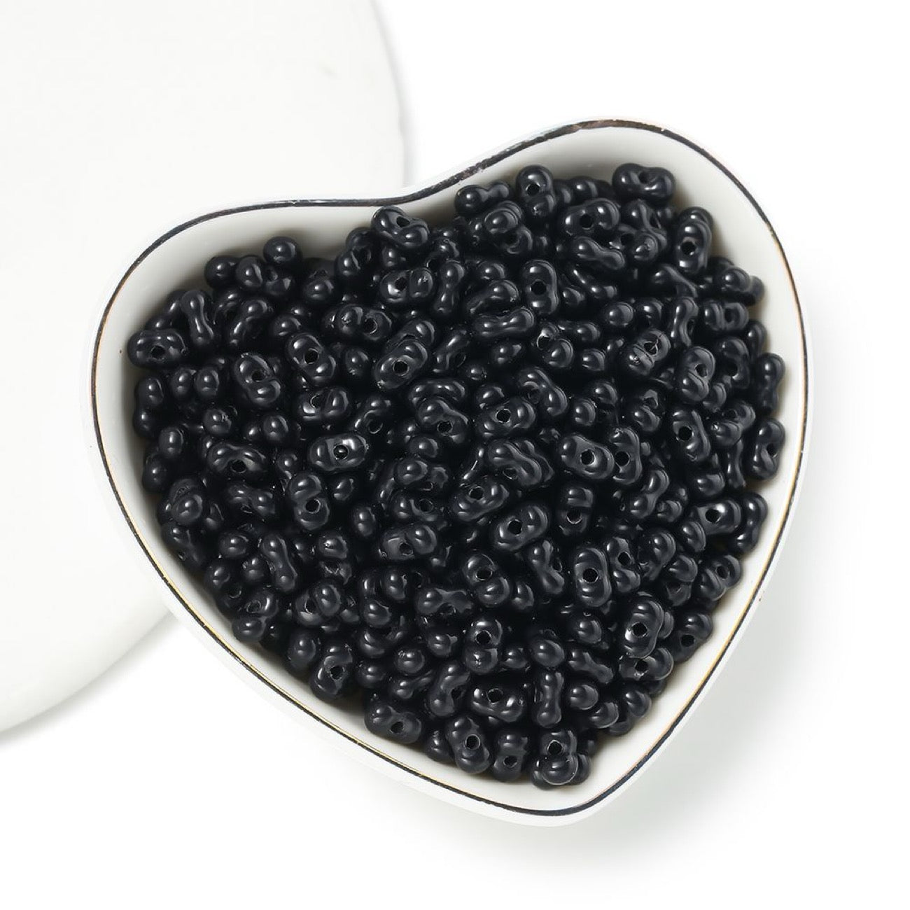 New Arrival Solid-Color Acrylic Peanut-Shaped Loose Beads – Handmade DIY Bracelet, Necklace & Phone Charm Jewelry Accessories