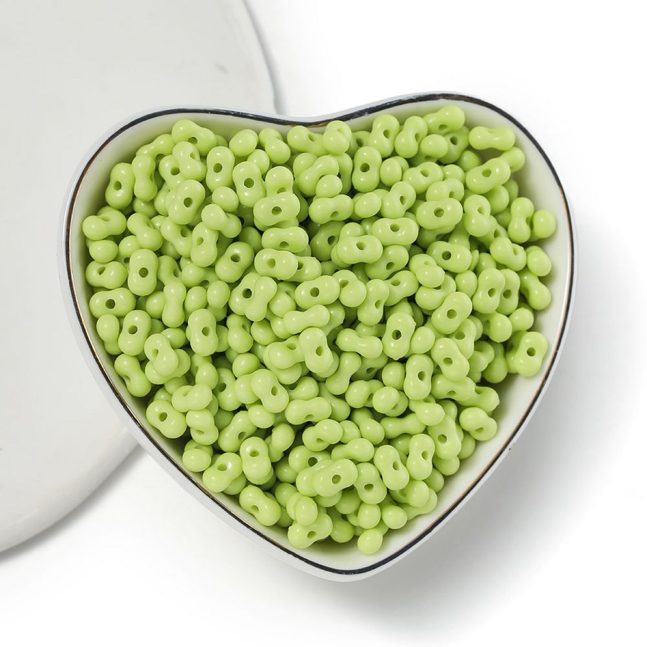 New Arrival Solid-Color Acrylic Peanut-Shaped Loose Beads – Handmade DIY Bracelet, Necklace & Phone Charm Jewelry Accessories