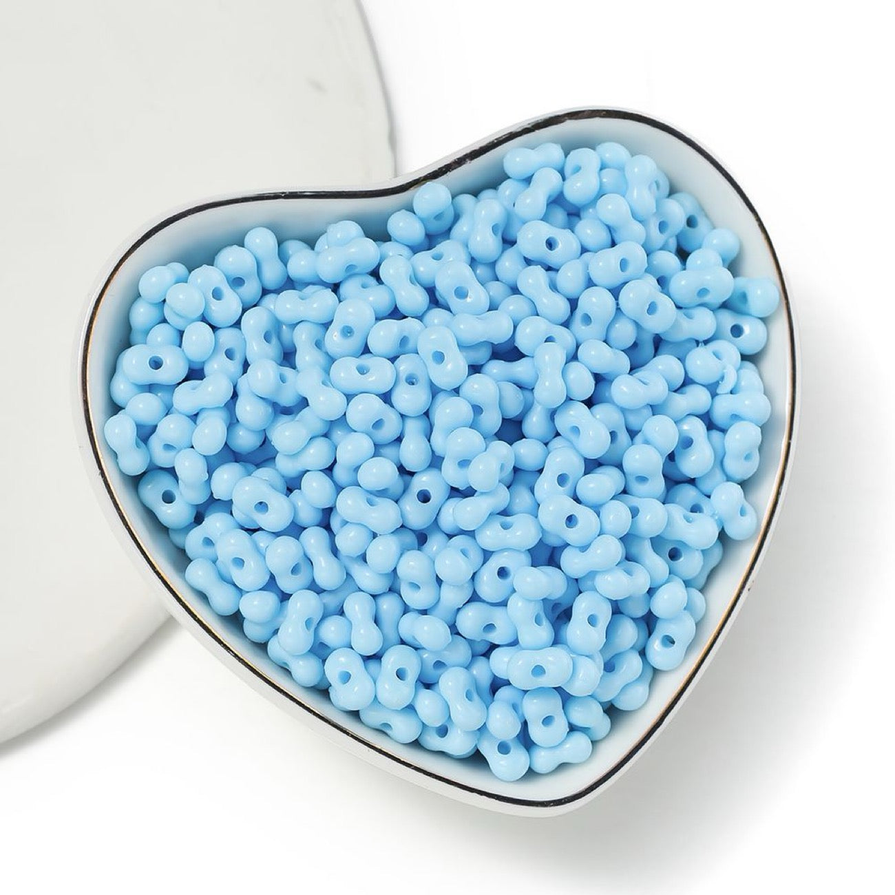 New Arrival Solid-Color Acrylic Peanut-Shaped Loose Beads – Handmade DIY Bracelet, Necklace & Phone Charm Jewelry Accessories