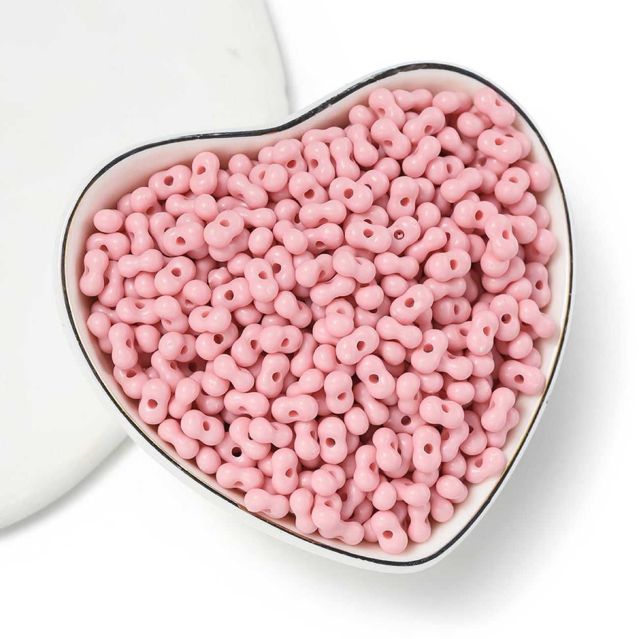 New Arrival Solid-Color Acrylic Peanut-Shaped Loose Beads – Handmade DIY Bracelet, Necklace & Phone Charm Jewelry Accessories