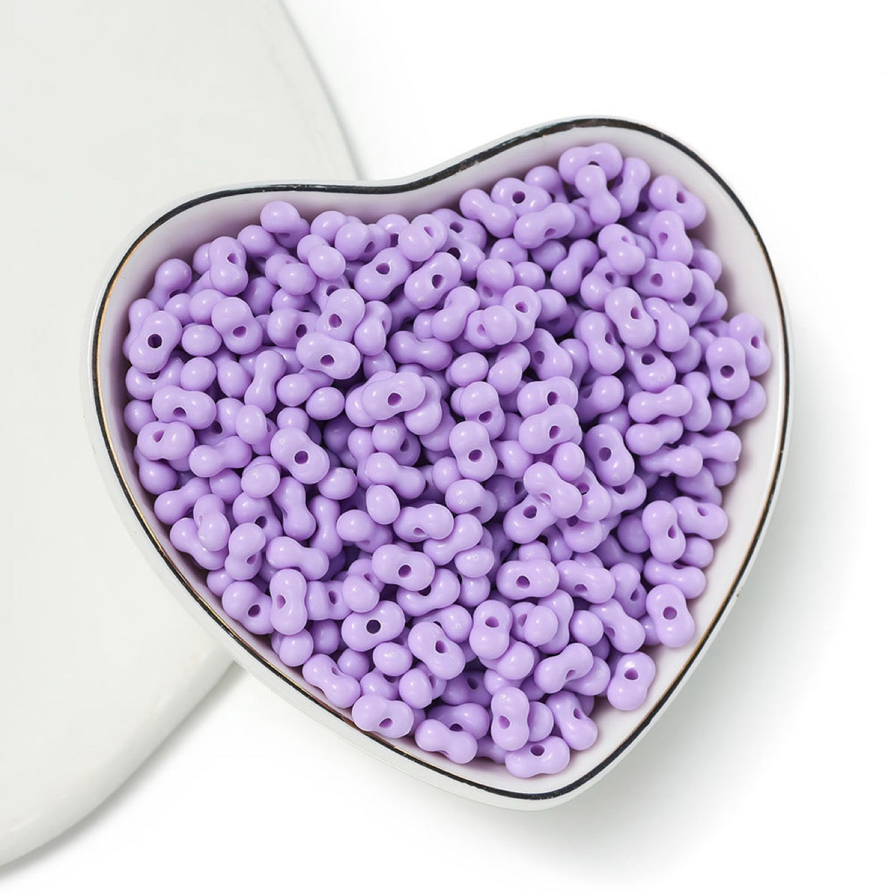 New Arrival Solid-Color Acrylic Peanut-Shaped Loose Beads – Handmade DIY Bracelet, Necklace & Phone Charm Jewelry Accessories