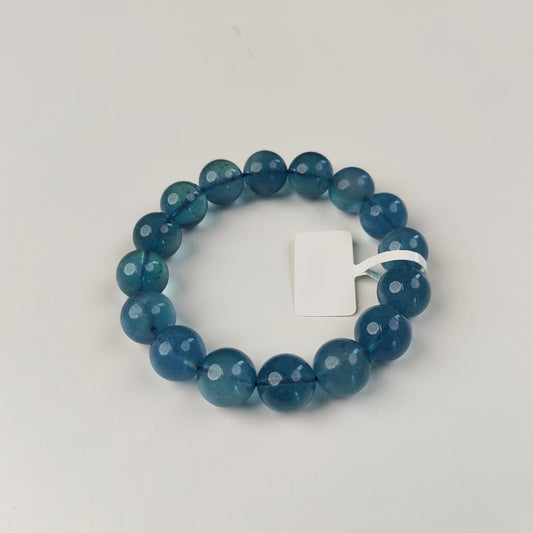 Aquamarine Crystal Bracelet — Healing Energy Beads
