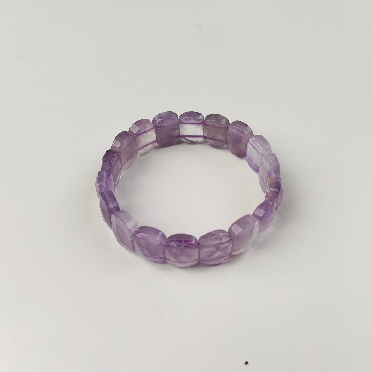 Amethyst Cube Bracelet — Natural Stone | Third Eye & Spiritual Clarity