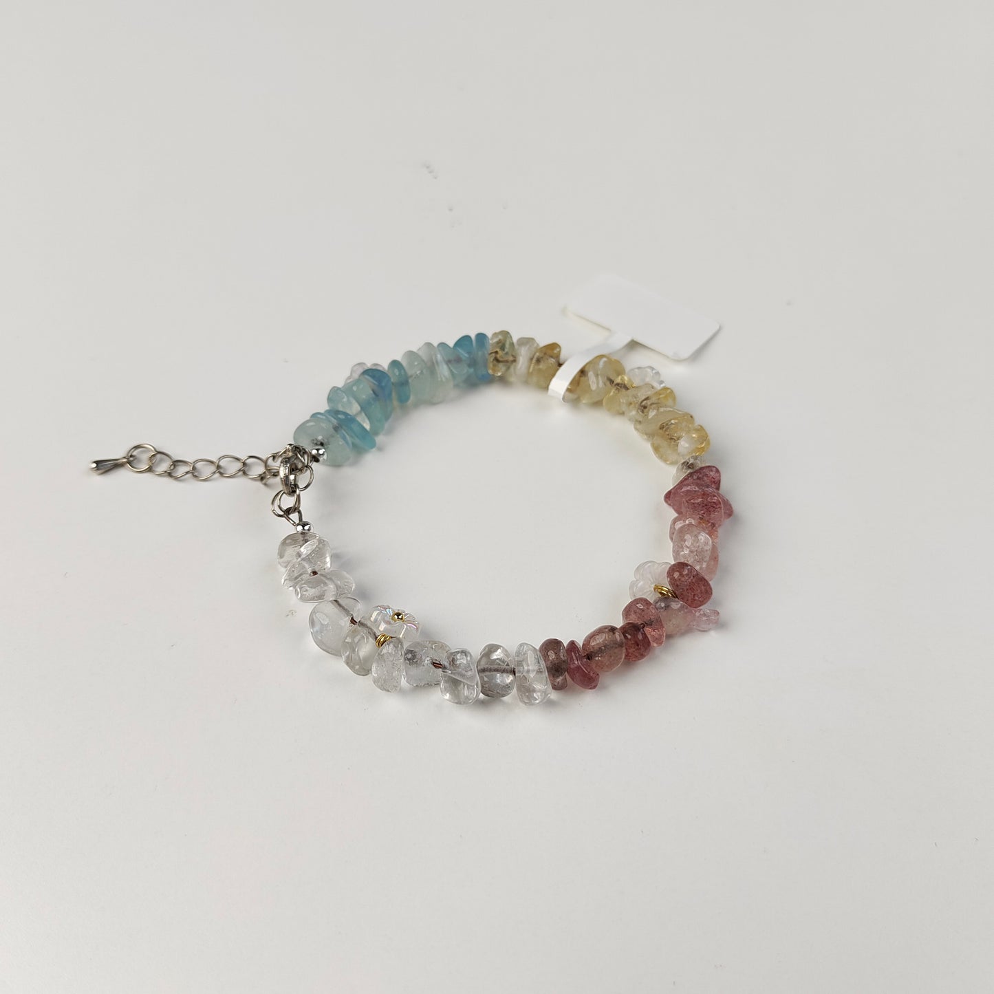 Multi-Color Crystal Chip Bracelet — Full Spectrum | Balance All Chakras