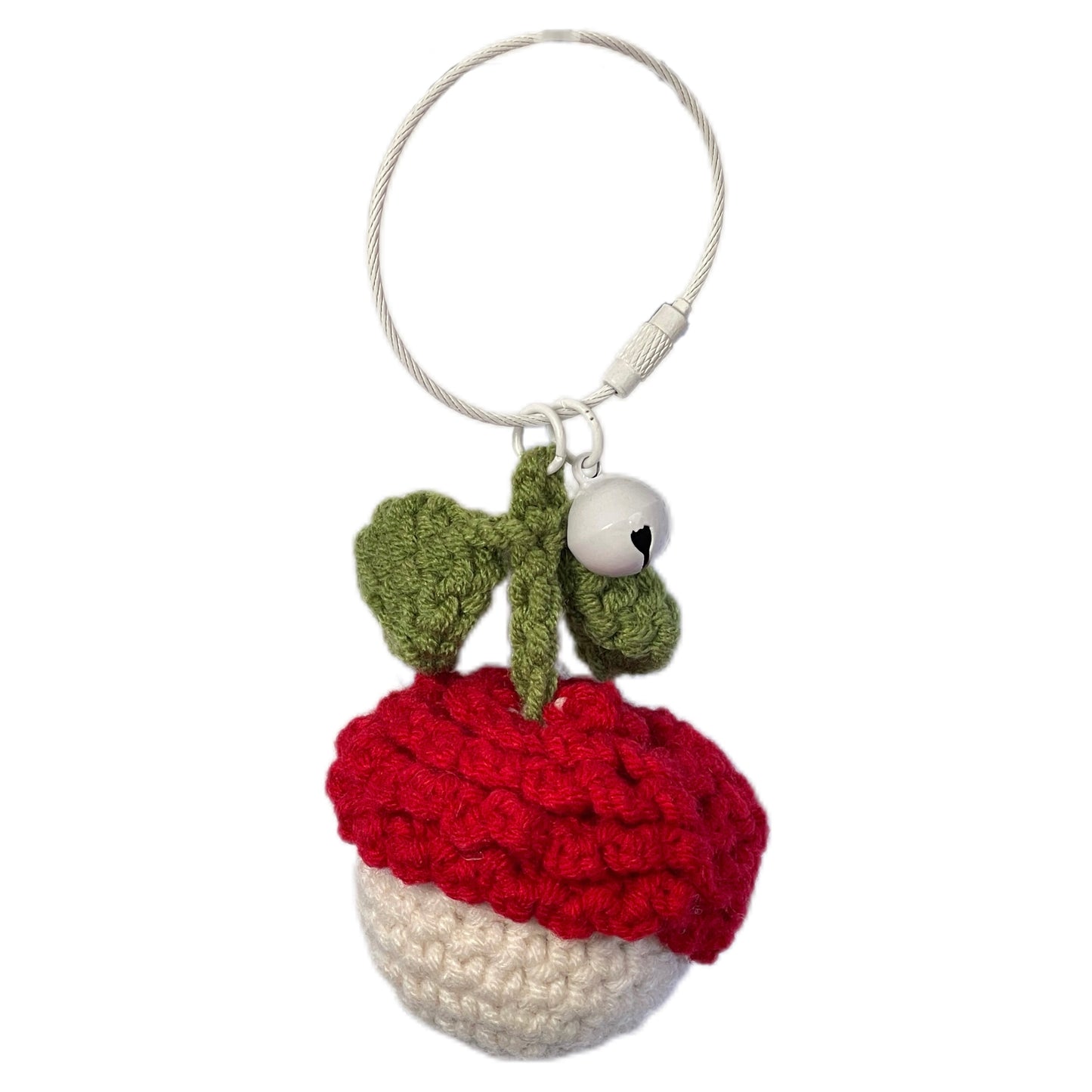 Cute cartoon wool felt bell pendant