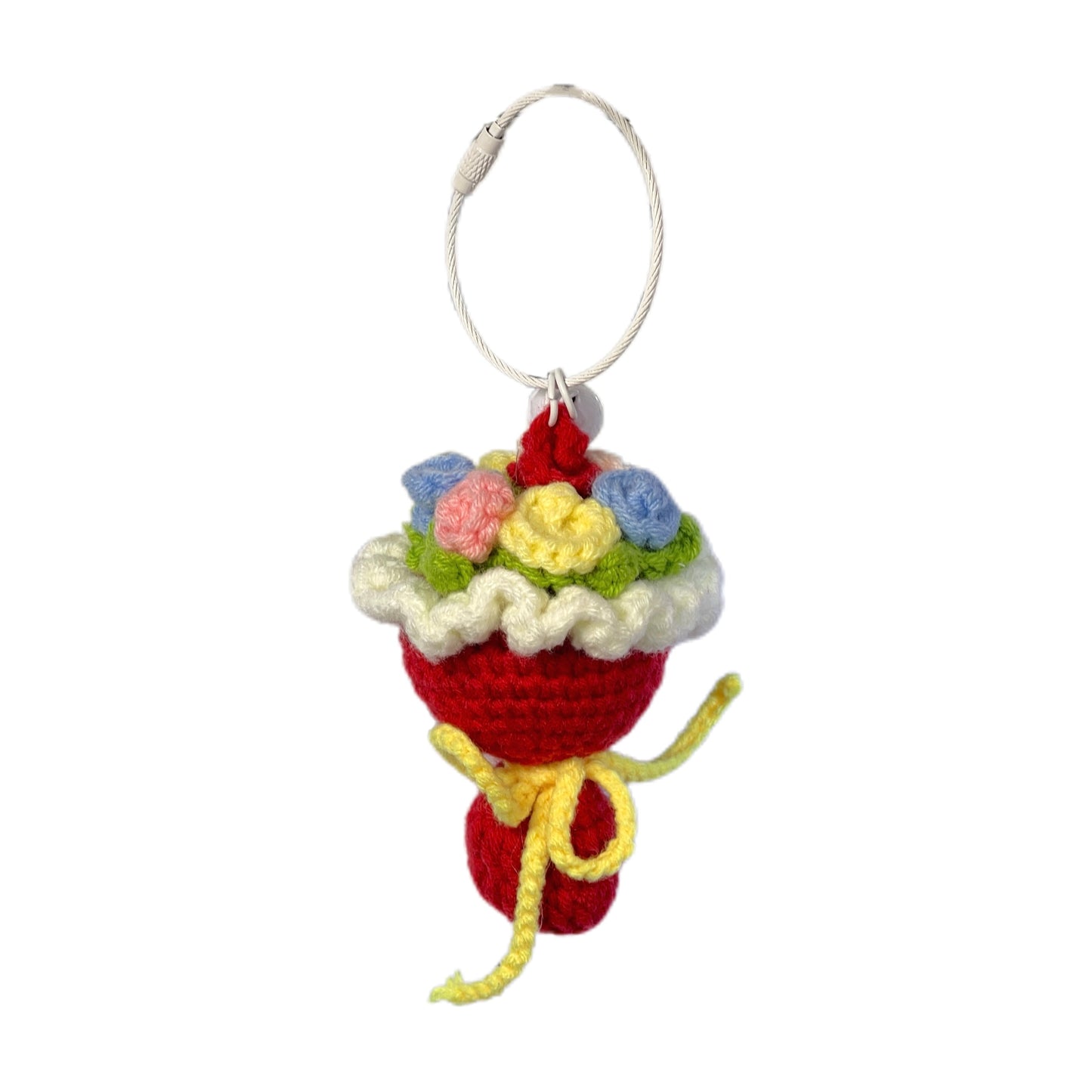 Cute cartoon wool felt bell pendant