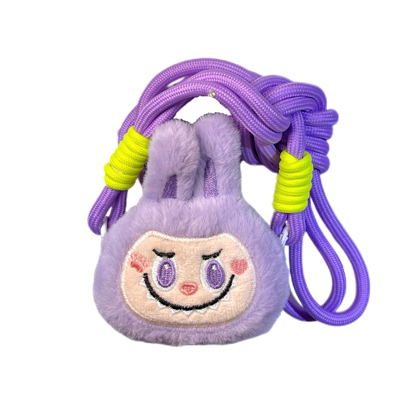 Labubu wool felt phone back clip