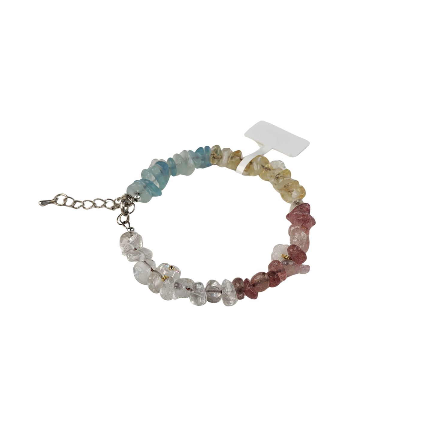 Multi-Color Crystal Chip Bracelet — Full Spectrum | Balance All Chakras