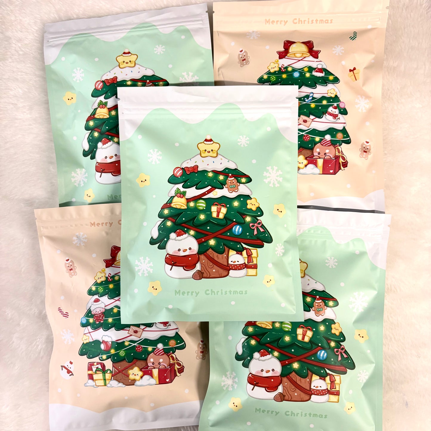 Christmas Cute Pack - Creamy Beaded Rolly-Polly Keychain