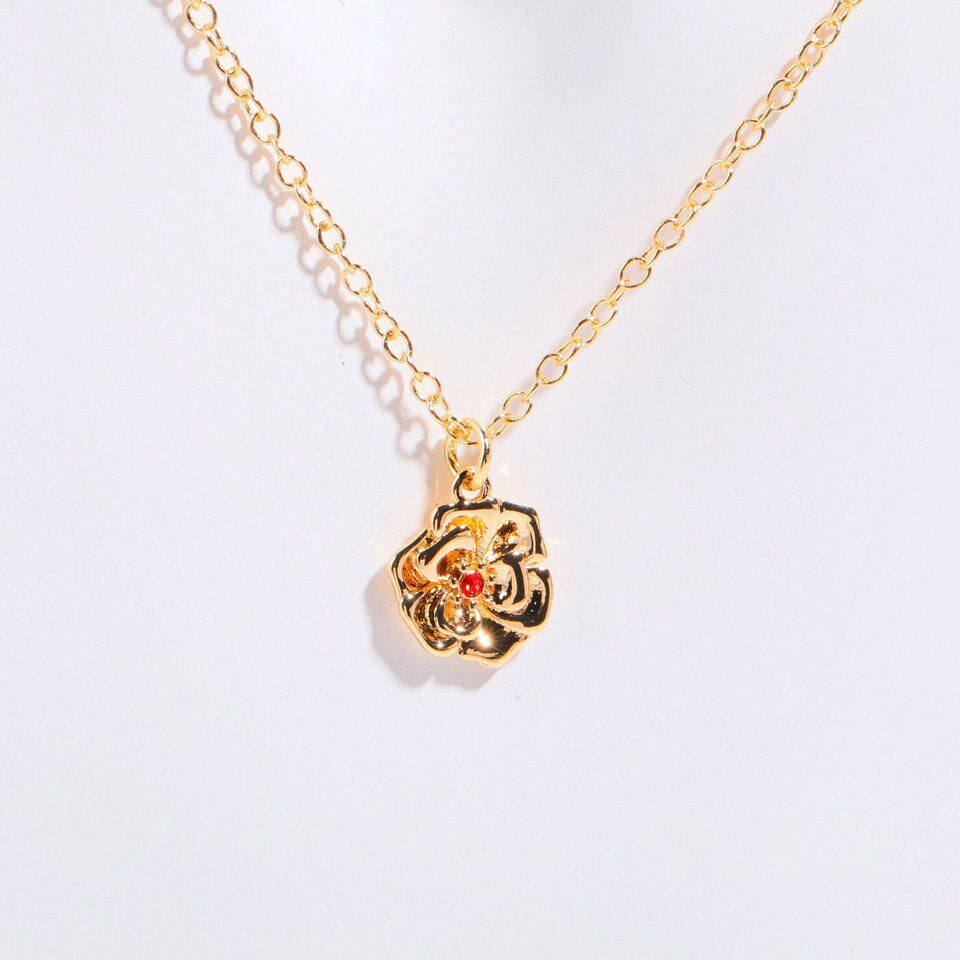 December Flower Bracelet Zircon Birthstone Pendant Bracelet Women's Zodiac Peanut Day Birth Flower Color Preservation
