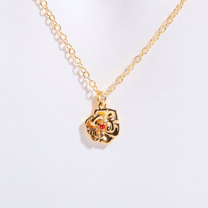 December Flower Bracelet Zircon Birthstone Pendant Bracelet Women's Zodiac Peanut Day Birth Flower Color Preservation