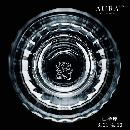 AURA'S 12-Constellation Whiskey Glass K9 Lead-Free Crystal Glass Personalized Creative Birthday Gift Whiskey Glass