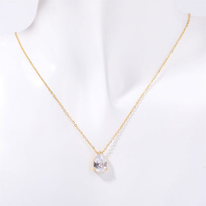 Teardrop Birthstone Necklace — product photograph
