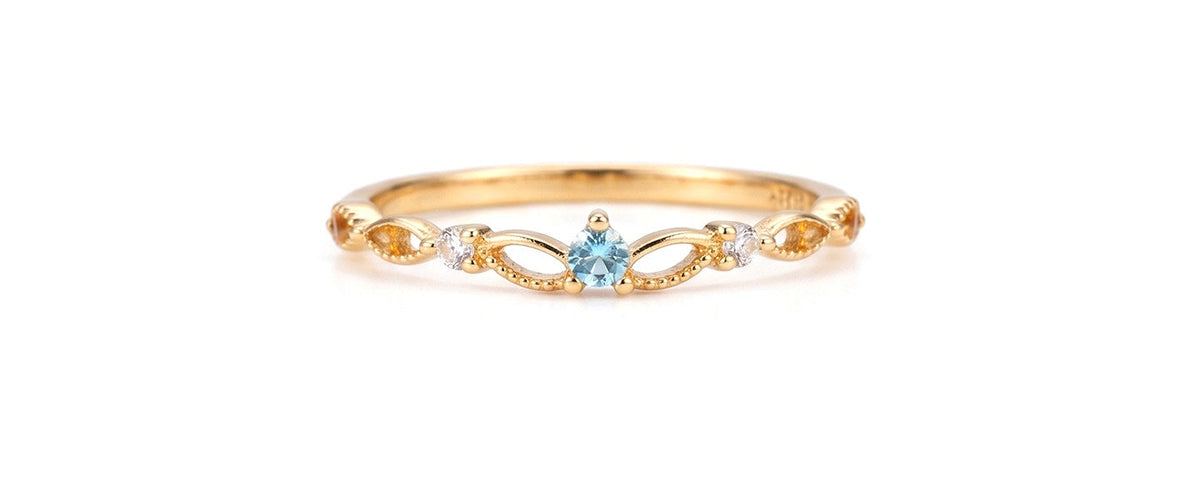 Delicate Birthstone Ring — product photograph