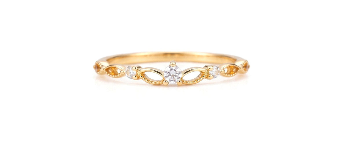 Delicate Birthstone Ring — product photograph