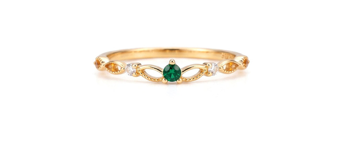 Delicate Birthstone Ring — product photograph