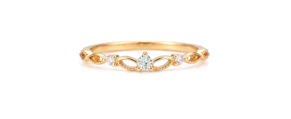 Delicate Birthstone Ring — product photograph