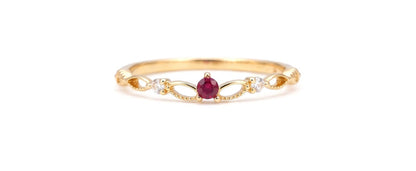 Delicate Birthstone Ring — product photograph