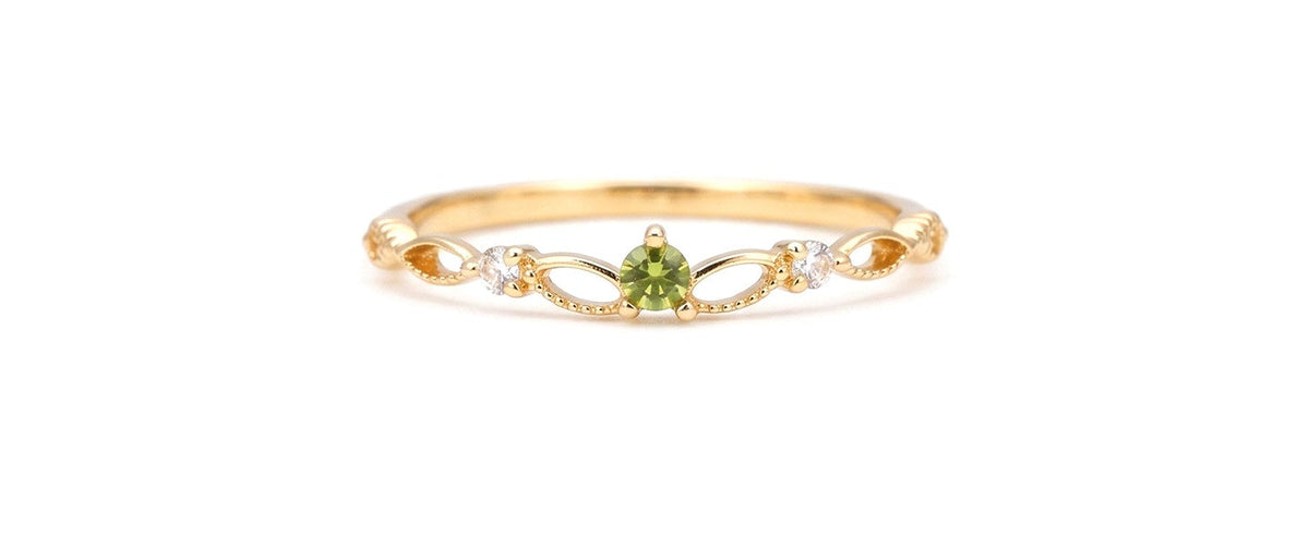 Delicate Birthstone Ring — product photograph
