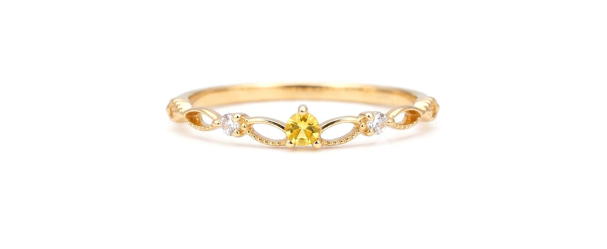 Delicate Birthstone Ring — product photograph